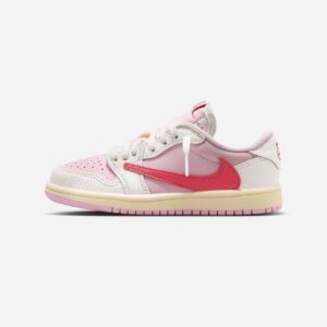 air jordan 1 low travis scott tropical pink size 3y