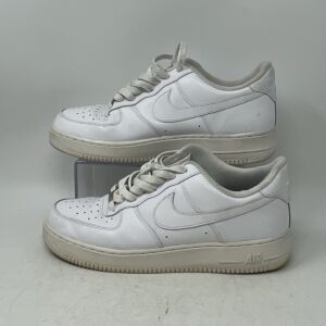 nike mens air force 1 07 low cw2288 111 white leather basketball shoes size 10.5