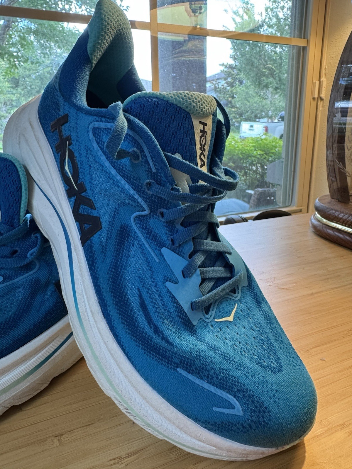 hoka clifton 10 running shoes blue men’s size 10d / eu 44 athletic sneakers hoka clifton 10 running shoes blue men’s size 10d / eu 44 athletic sneakers