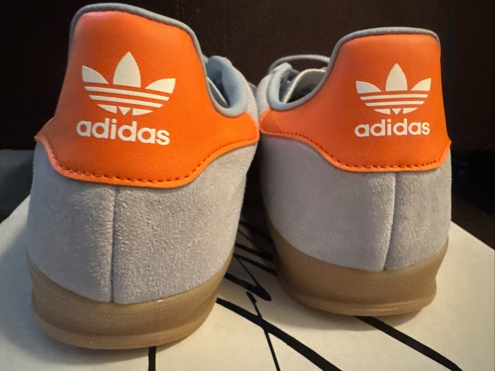 size 11.5 adidas gazelle indoor wonder blue orange new sneakers size 11.5 adidas gazelle indoor wonder blue orange new sneakers