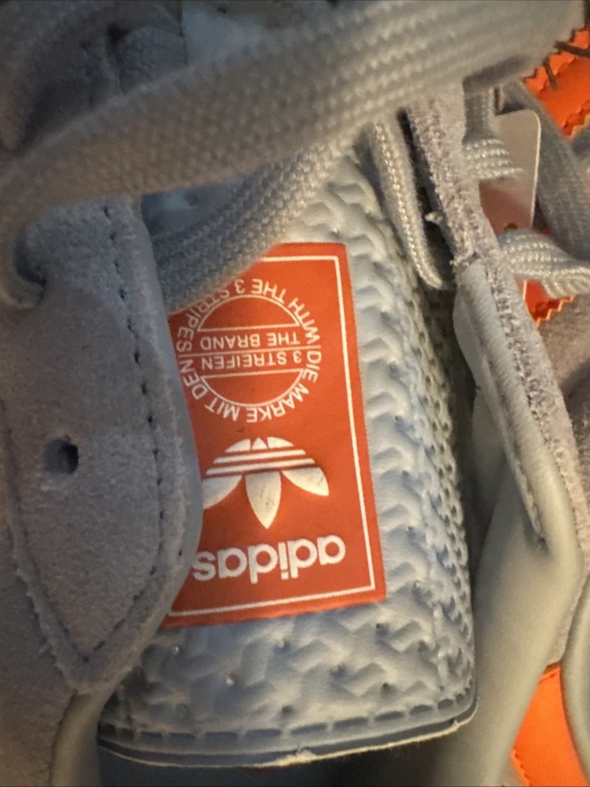 size 11.5 adidas gazelle indoor wonder blue orange new sneakers size 11.5 adidas gazelle indoor wonder blue orange new sneakers