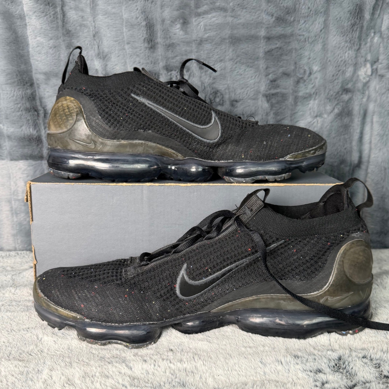 nike air vapormax 2021 fk triple black anthracite dh4084 001 men 13 running shoe nike air vapormax 2021 fk triple black anthracite dh4084 001 men 13 running shoe