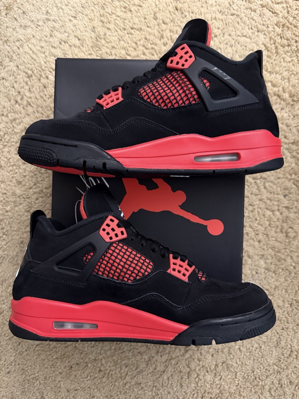 size 8.5 air jordan 4 retro mid red thunder size 8.5 air jordan 4 retro mid red thunder