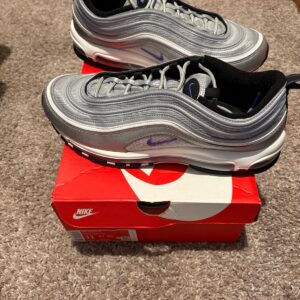 size 11 nike men's air max 97 silver violet
