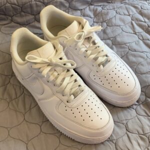 nike air force 1 af1 white on white mens size 9 # cw2288 111