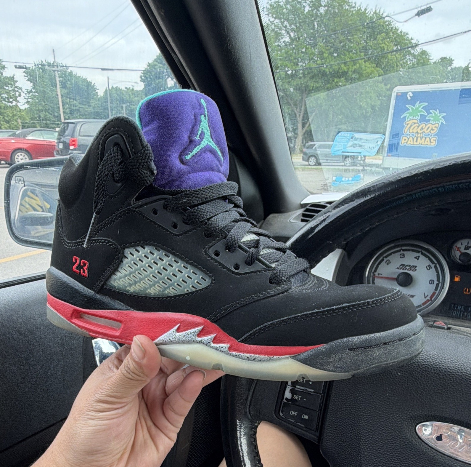 jordan air jordan 5 retro top 3 black red purple aqua nubuck high top sneakers jordan air jordan 5 retro top 3 black red purple aqua nubuck high top sneakers