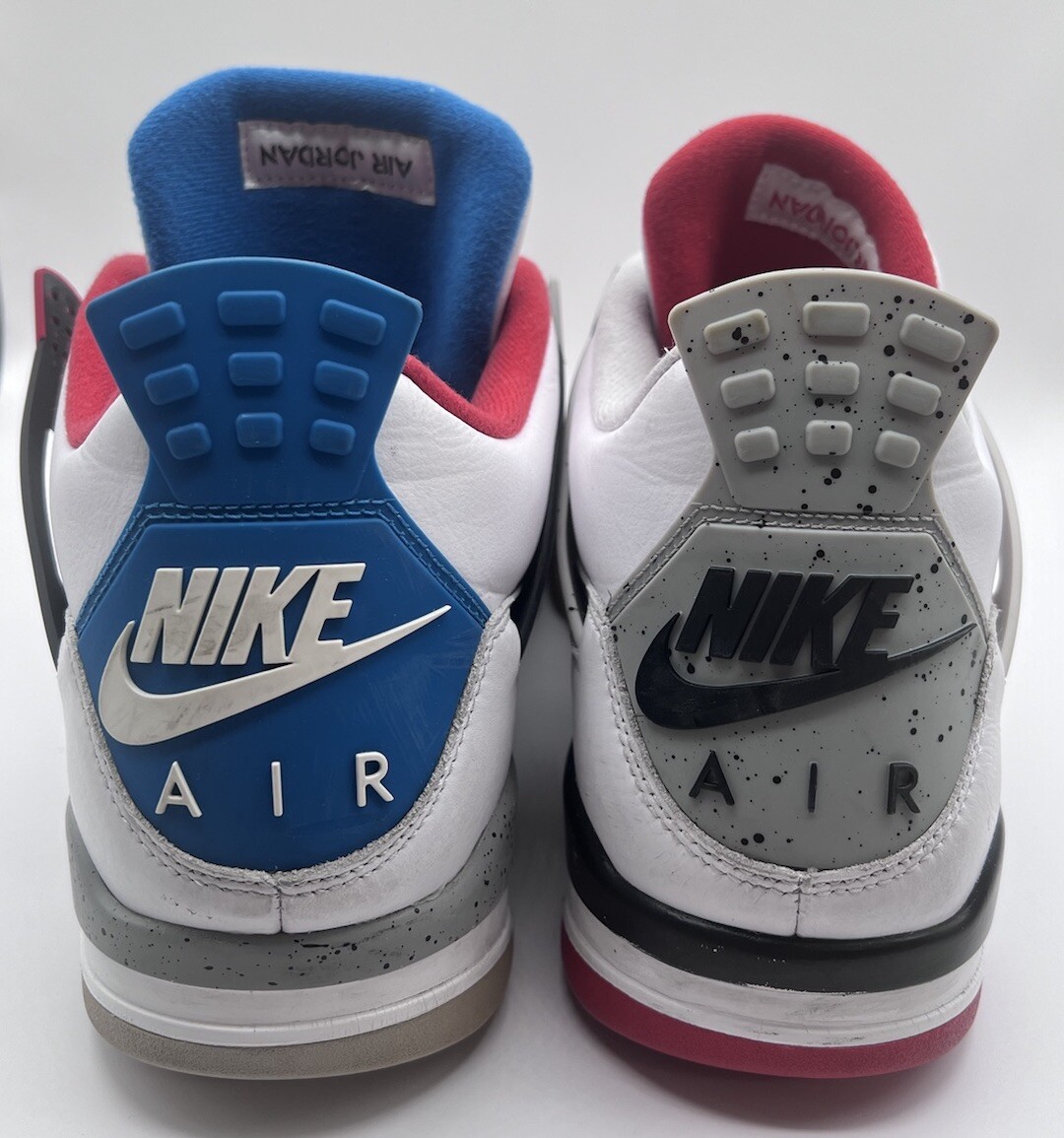 nike air jordan retro 4 what the ci1184 146 sz 14 white cement red military blue nike air jordan retro 4 what the ci1184 146 sz 14 white cement red military blue
