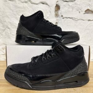 air jordan 3 retro 'black cat' men's size 10.5 pre owned sneakers ct8532 001