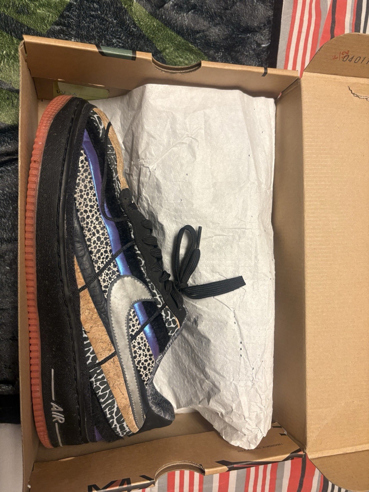 nike air force 1 low cmft prm qs "crescent city" black/atomic red 573974 003 nike air force 1 low cmft prm qs "crescent city" black/atomic red 573974 003