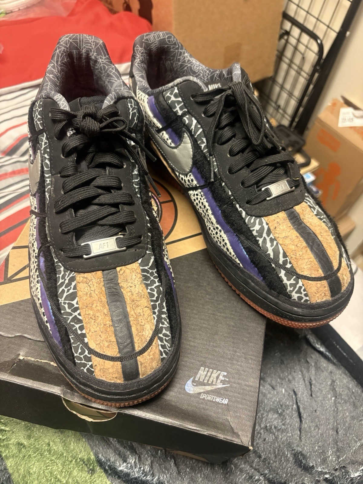 nike air force 1 low cmft prm qs "crescent city" black/atomic red 573974 003 nike air force 1 low cmft prm qs "crescent city" black/atomic red 573974 003