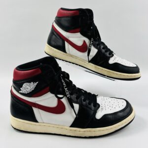 nike air jordan retro 1 high og black gym red sail 555088 061 size 12