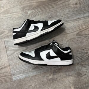 nike dunk low panda mens size 8 black white gym sneaker casual shoes dd1391 100