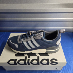 adidas zx 750 blue/gray/white h01555 mesh cushioned lace up low top men nwb