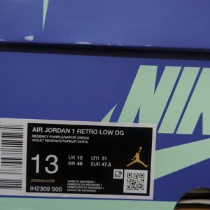 jordan zion williamson air jordan 1 retro low og voodoo alt purple size 13