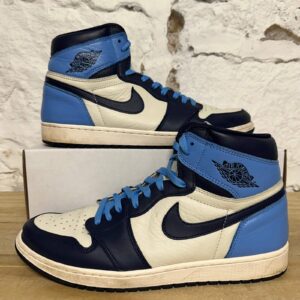 air jordan 1 retro high og obsidian men's size 13 pre owned sneakers 555088 140