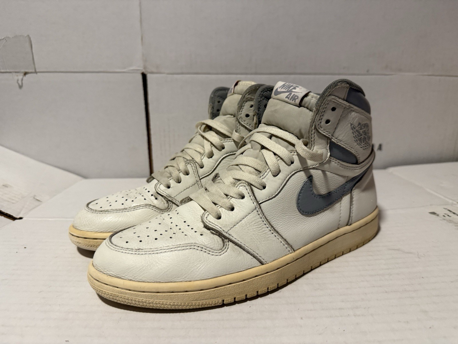 air jordan 1 retro og high sail custom neutral grey mens 9.5 55088 114 air jordan 1 retro og high sail custom neutral grey mens 9.5 55088 114