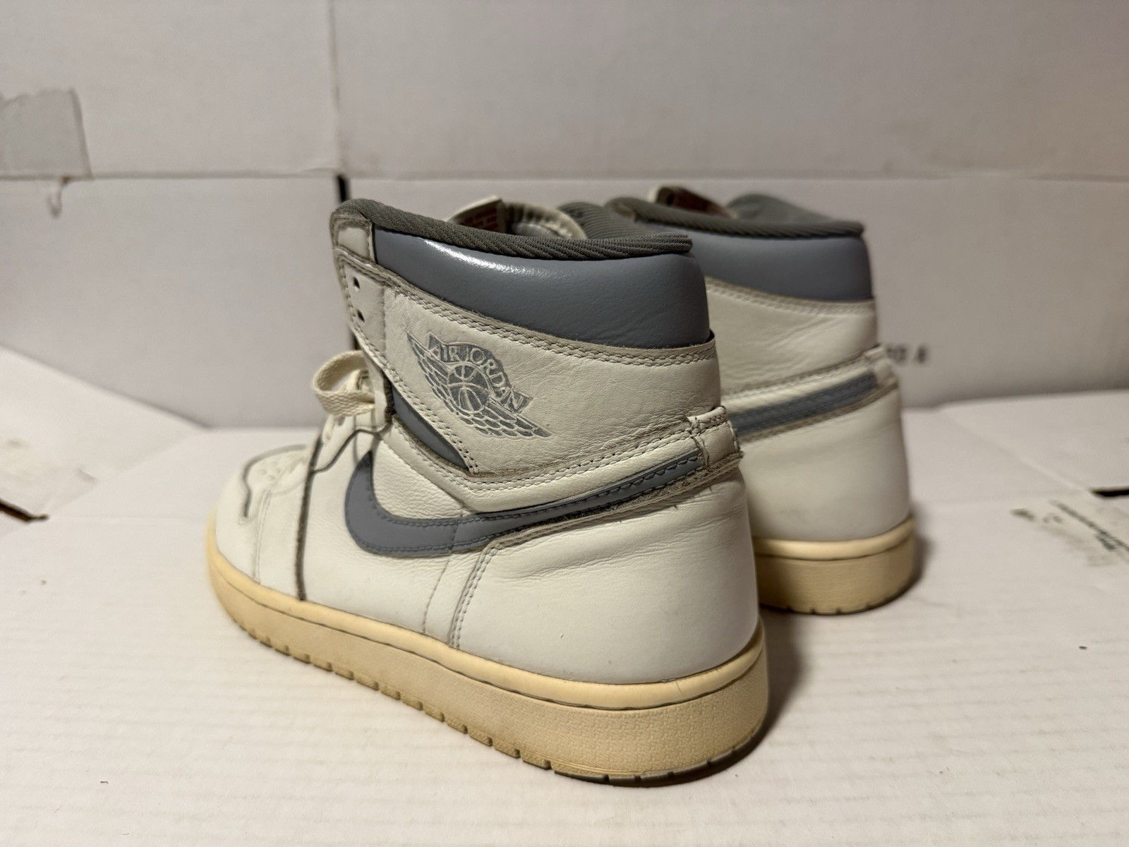 air jordan 1 retro og high sail custom neutral grey mens 9.5 55088 114 air jordan 1 retro og high sail custom neutral grey mens 9.5 55088 114