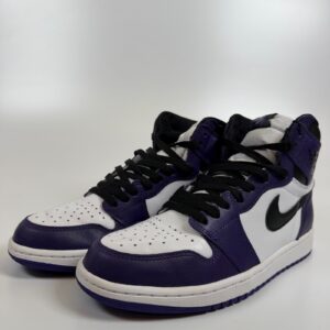 air jordan 1 retro high og court purple 2.0 555088 500 mens 9 white black