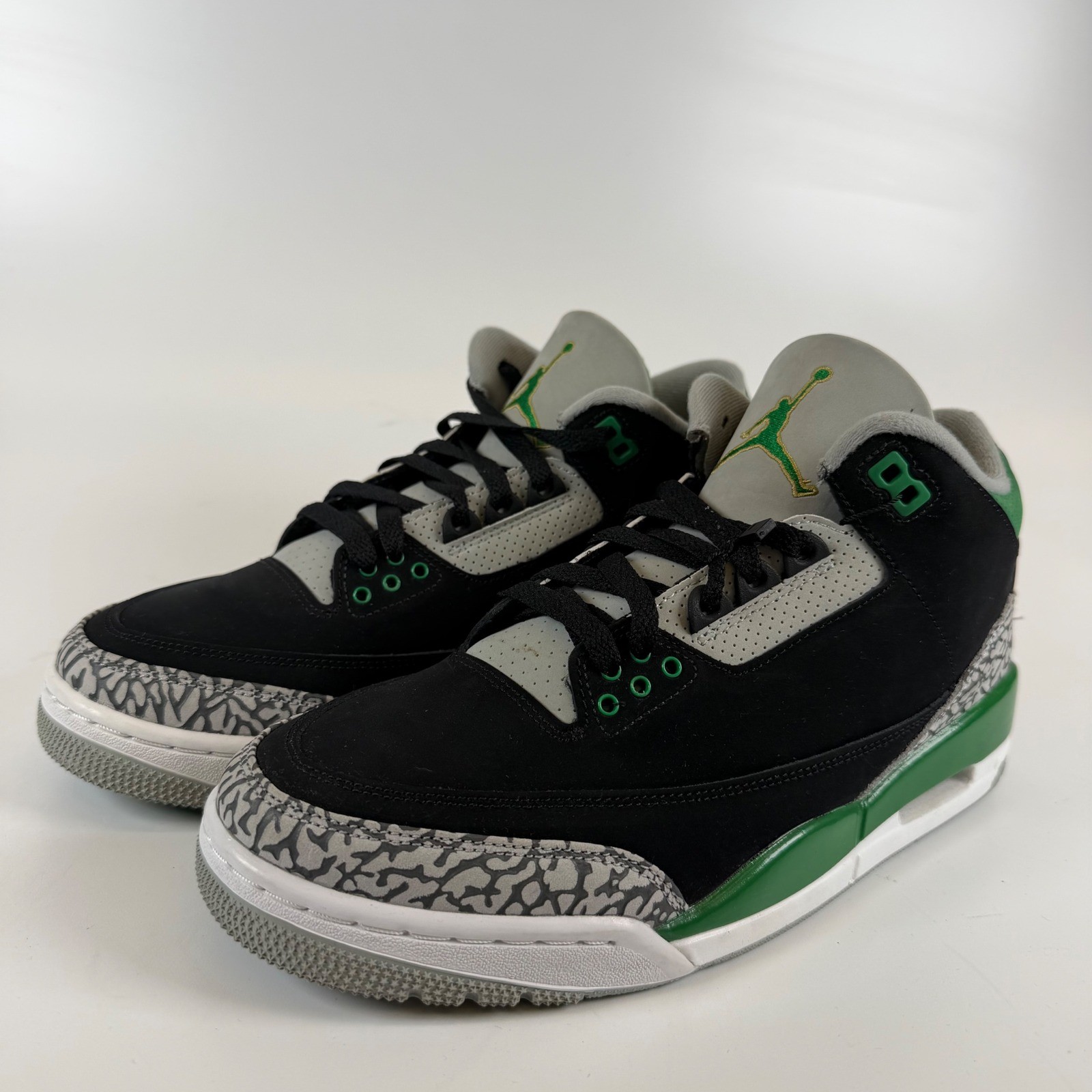 air jordan 3 retro pine green black silver white ct8532 030 mens sz 8.5 sneaker air jordan 3 retro pine green black silver white ct8532 030 mens sz 8.5 sneaker