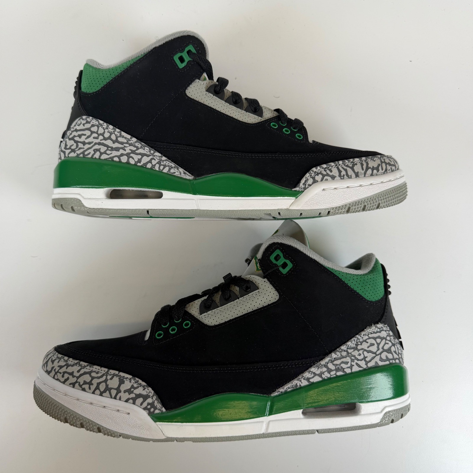 air jordan 3 retro pine green black silver white ct8532 030 mens sz 8.5 sneaker air jordan 3 retro pine green black silver white ct8532 030 mens sz 8.5 sneaker