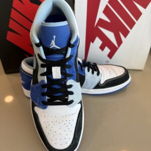 jordan air jordan 1 se low dh0206 400 racer blue suede low top men's sneakers