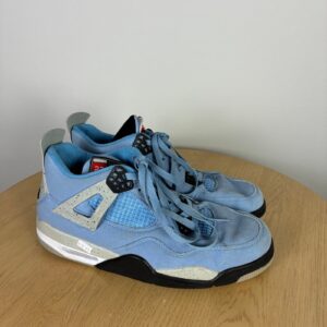 air jordan 4 retro sneakers unc university blue men's 11 basketball ct8527 400