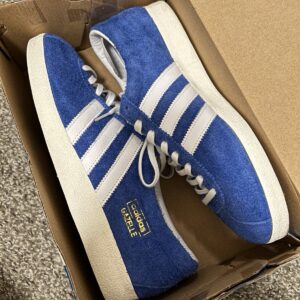 adidas gazelle vintage (blue) suede used men’s size 10