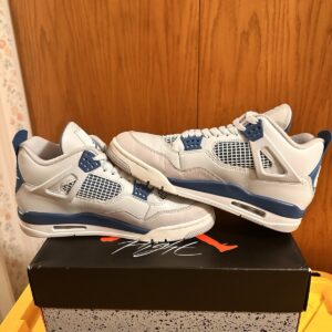 jordan air jordan 4 retro fv5029 141 off white/military blue men's sneakers 2024