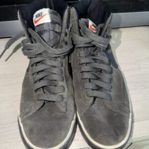 men’s 9 nike blazer black high top lace up sneaker unisex adults athletic shoes