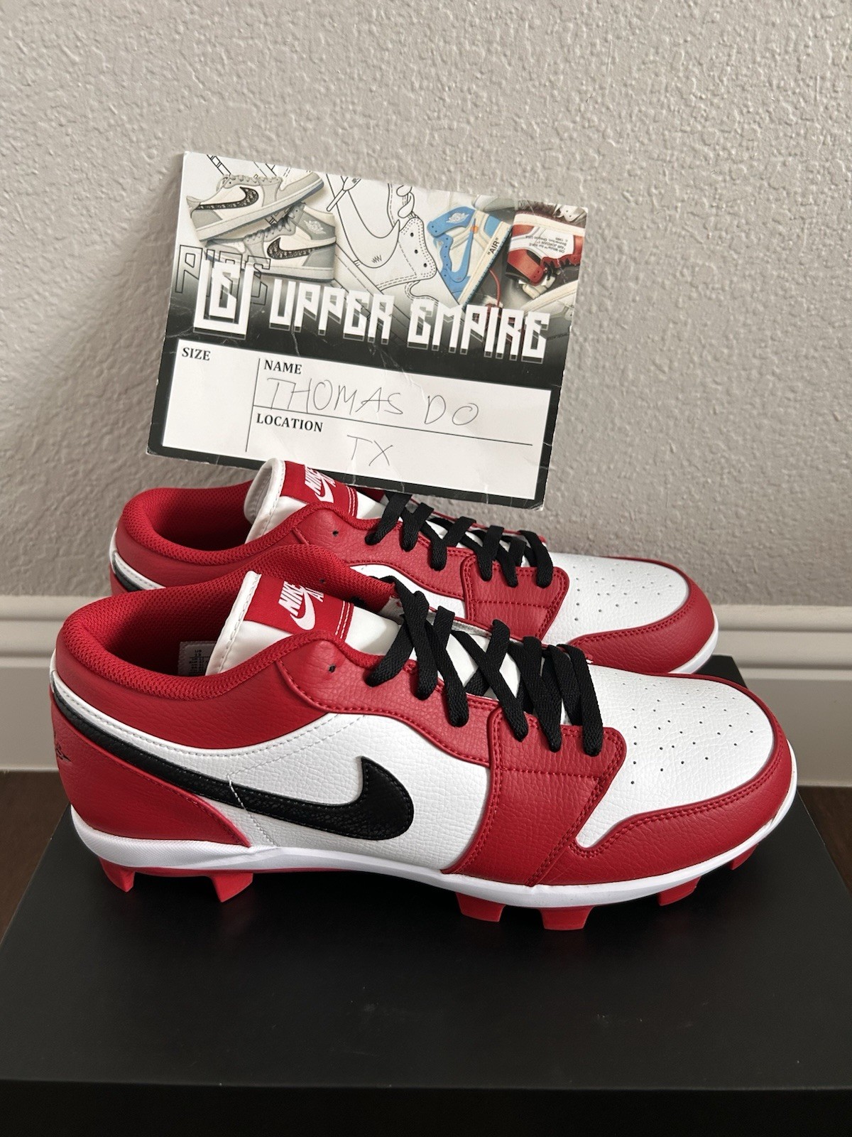 air jordan 1 retro mcs low 'chicago' red white baseball cleats cj8524 611 sz 13 air jordan 1 retro mcs low 'chicago' red white baseball cleats cj8524 611 sz 13