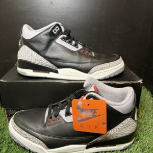 air jordan 3 retro black cement 2024 size 11m used og all damaged box