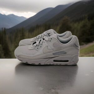 men's nike air max 90 wolf grey/wolf grey (cn8490 001) size 11 triple grey