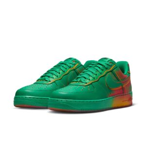 mens nike air force 1 low retro ib6834 300 stadium green/bright crimson size 10