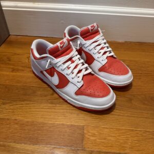 size 11 nike dunk low championship red used free shipping