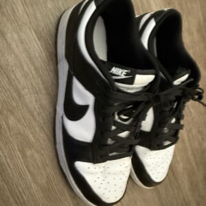 size 10.5 nike dunk low black white