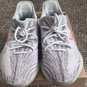 adidas yeezy boost 350 v2 blue tint b37571 low top striped lace up men's