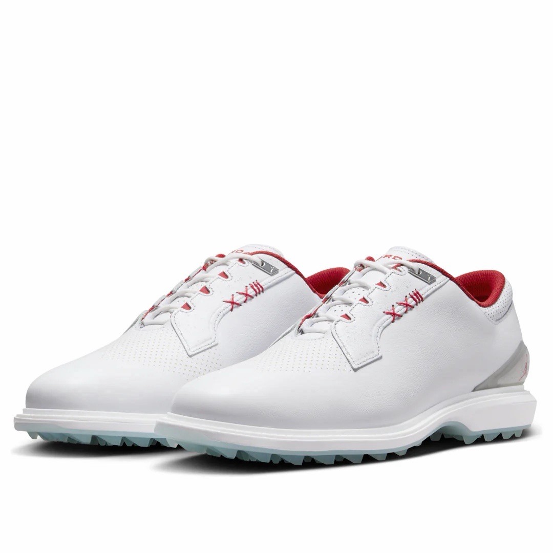 nike air jordan adg 5 golf cleats wide white silver red men's size 12 fq7874 101 nike air jordan adg 5 golf cleats wide white silver red men's size 12 fq7874 101