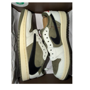 nike air jordan 1 low og sp travis scott reverse olive dm7866 200 men's