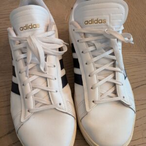 adidas cloudfoam comfort men's white black sneakers 13