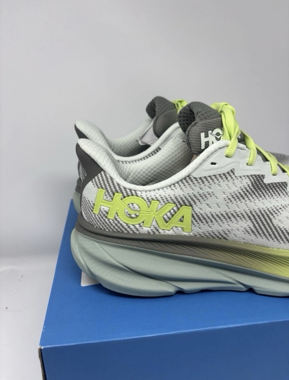 hoka one one clifton 9 gtx 1141470f stlv slate aloe vera green men's size 10.5 d hoka one one clifton 9 gtx 1141470f stlv slate aloe vera green men's size 10.5 d