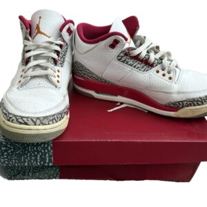 nike air jordan 3 retro men's 10.5 cardinal red sneakers ct8532 126 shoes