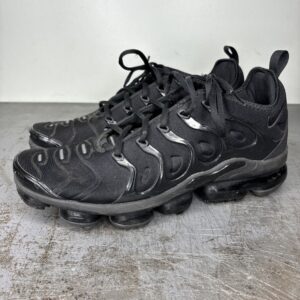 size 13 nike air vapormax plus low triple black mens athletic shoes 924453 004