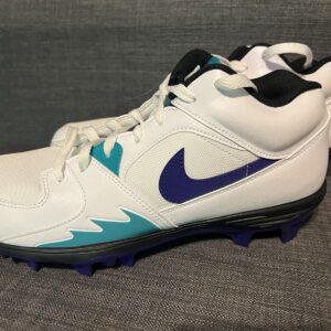 men's size 11 air jordan stadium 90 low grape white football cleats hq0210 105