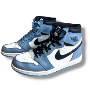 nike air jordan 1 high og university blue black white men sz 8 555088 134
