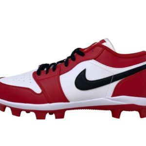 nike air jordan 1 retro mcs low 'chicago' red white baseball cleats cj8524 611