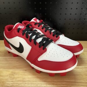 nike air jordan 1 retro mcs low chicago baseball cleats cj8524 611 men's size 12