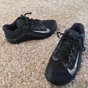 nike metcon 6 training/weightlifting shoes black/anthracite #ck9388 001 men sz 8