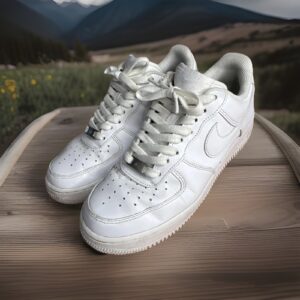 nike air force 1 07 shoes mens size 7.5 white leather cw2288 111 sneakers