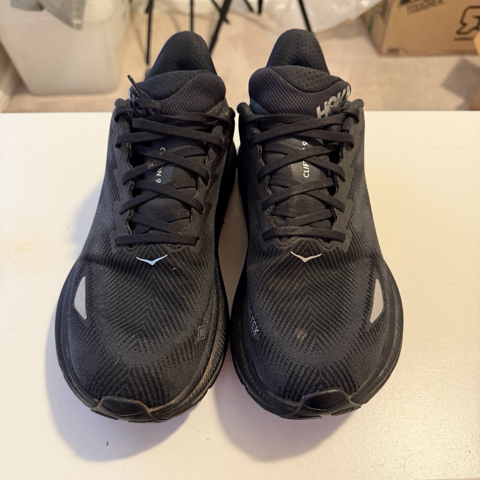 hoka clifton 9 gtx gore tex size 11 black/black 1127896 hoka clifton 9 gtx gore tex size 11 black/black 1127896