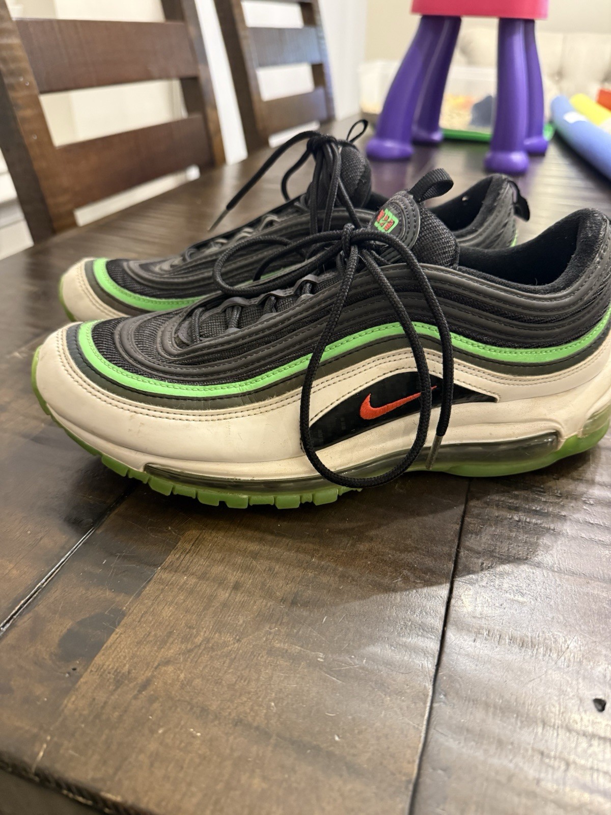 nike air max 97 og city pride dallas home black green white size 9.5 nike air max 97 og city pride dallas home black green white size 9.5